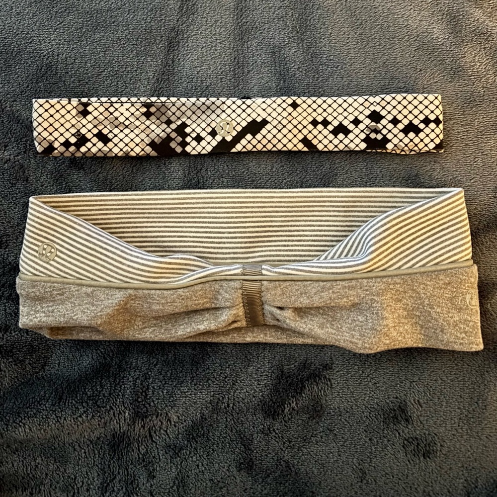Lot of 2 Lululemon Athletica Headbands